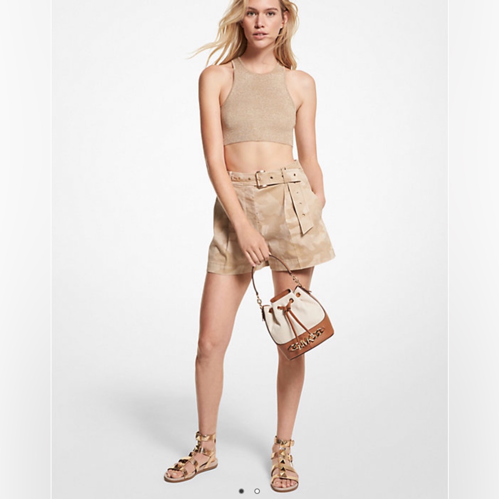 Nwt Michaelmichael Kors Belted Shorts. Size 2